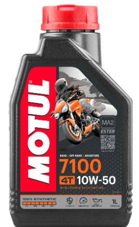 ACEITE PARA MOTOR A GASOLINA 4 TIEMPOS MOTUL 7100 10W50 1L 100% SINTETICO